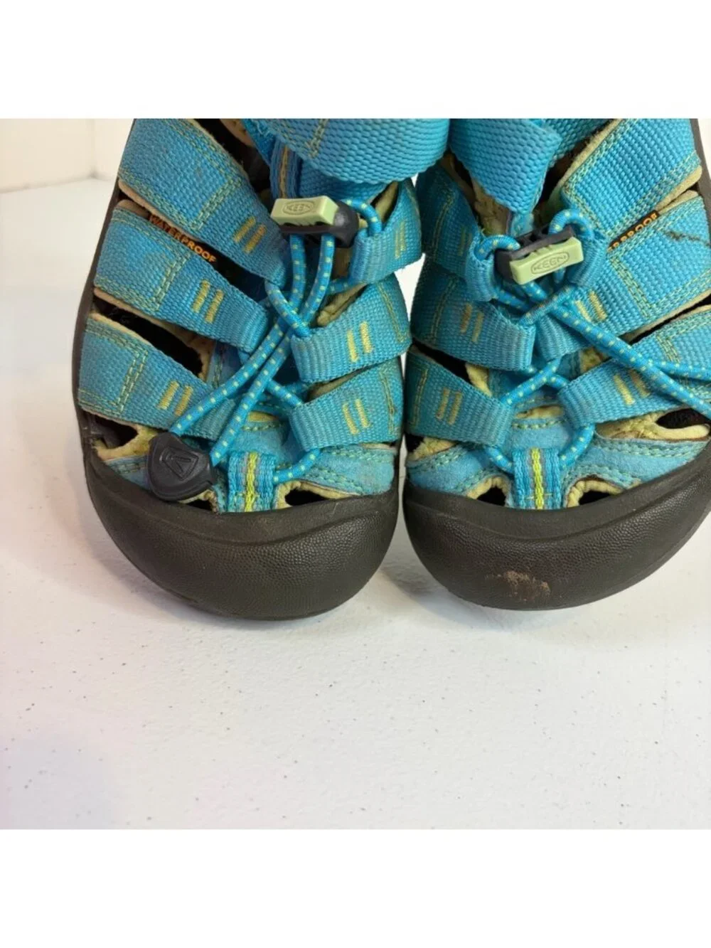 Keen Newport H2 Sandals Shoes Kid size 1 Outdoor Nature Shoe Teal Blue beach